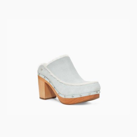 UGG Aubriana Grey Heels for Women (WCKB62179)